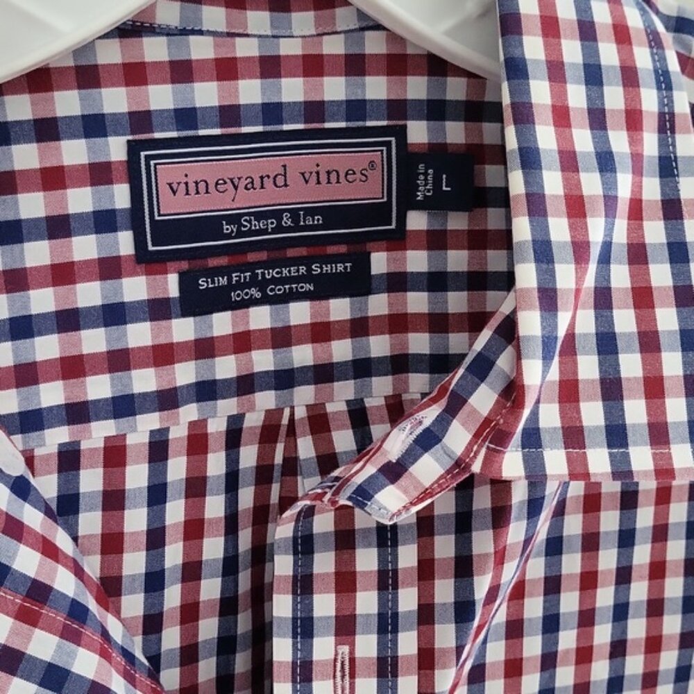 Vineyards vines Slim Fit Tucker Shirt L - Picture 5 of 5